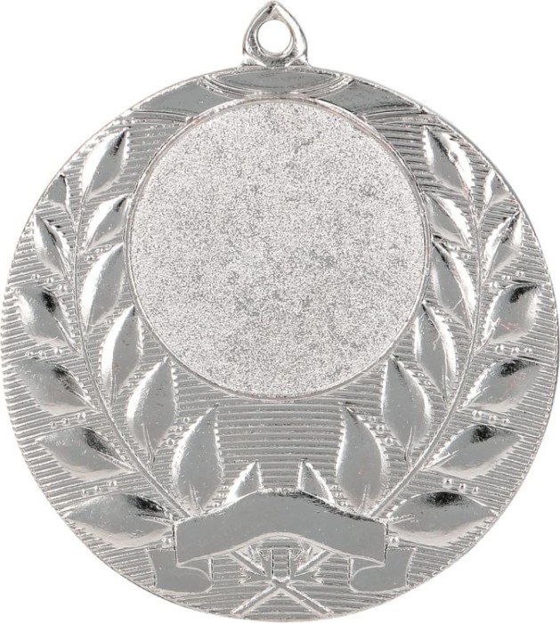 Medal stalowy srebrny z miejscem na emblemat 25 mm MMC1750/S – Ø 50 mm – zdjęcie 2