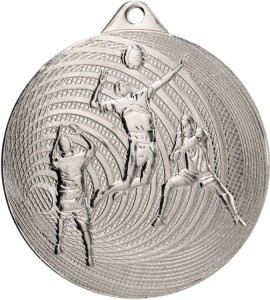 Medal stalowy złoty MMC3073/G – siatkówka, Ø 70 mm – zdjęcie 2