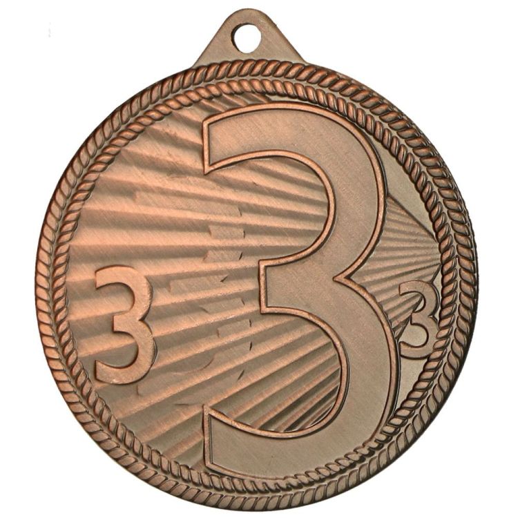Medal stalowy złoty MMC44050/G – Ø 50 mm – zdjęcie 3