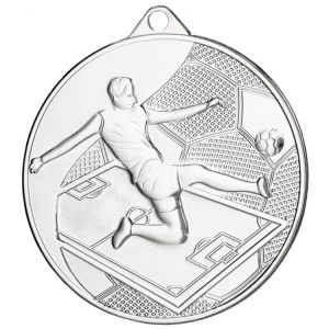 Medal stalowy brązowy MMC45050/B – piłka nożna, Ø 50 mm – zdjęcie 2