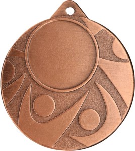 Medal stalowy złoty z miejscem na emblemat 25 mm MMC5850/G – Ø 50 mm – zdjęcie 3