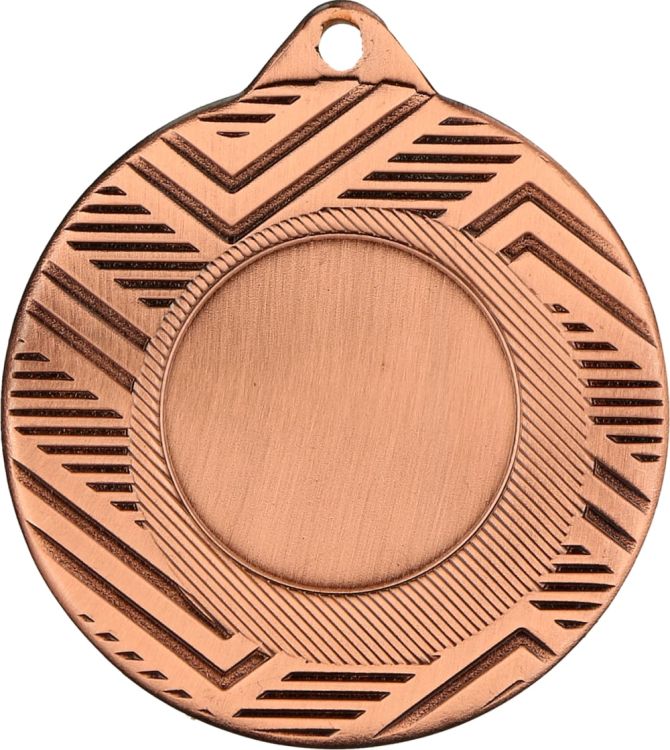 Medal stalowy brązowy z miejscem na emblemat 25 mm MMC5950/B – Ø 50 mm – zdjęcie 3