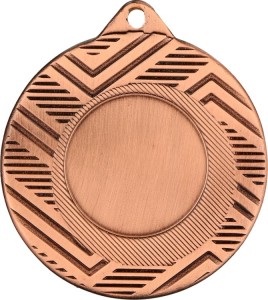 Medal stalowy złoty z miejscem na emblemat 25 mm MMC5950/G – Ø 50 mm – zdjęcie 3