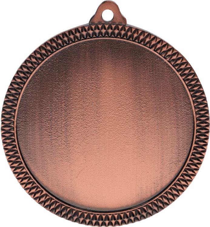 Medal stalowy złoty z miejscem na emblemat 50 mm MMC6060/G – Ø 60 mm – zdjęcie 3