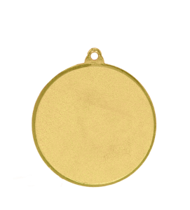 Medal stalowy złoty z miejscem na emblemat 50 mm MMC6060/G – Ø 60 mm – zdjęcie 4