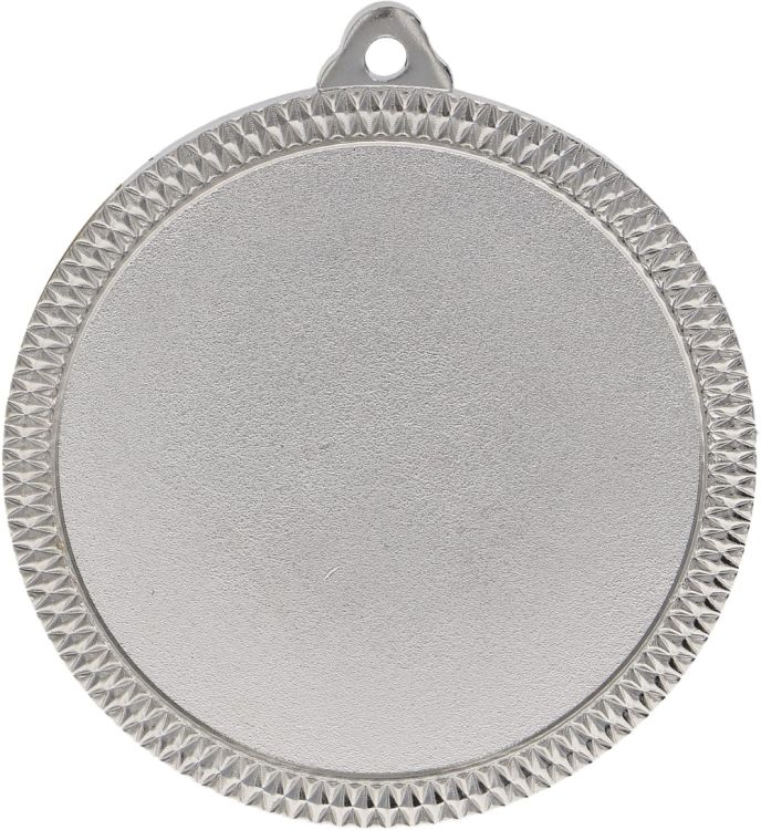 Medal stalowy srebrny z miejscem na emblemat 50 mm MMC6060/S – Ø 60 mm – zdjęcie 2