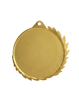 Medal stalowy złoty z miejscem na emblemat 50 mm MMC7010/G – Ø 70 mm – zdjęcie 4