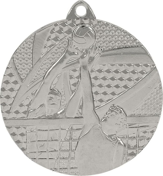 Medal stalowy srebrny MMC7650/S – siatkówka, Ø 50 mm – zdjęcie 2