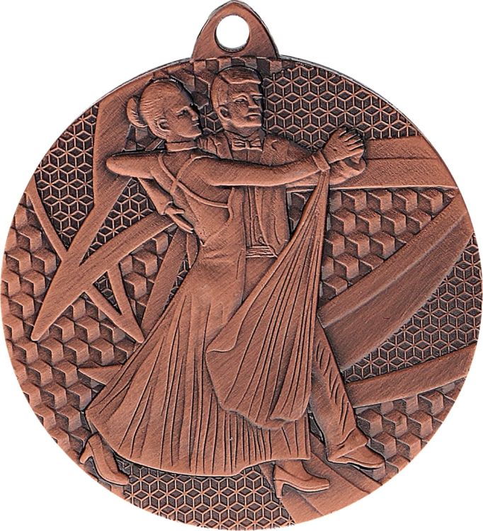 Medal stalowy srebrny MMC7850/S – taniec, Ø 50 mm – zdjęcie 3