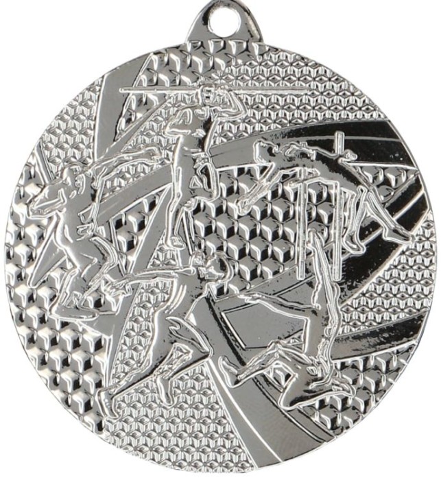 Medal stalowy srebrny MMC8450/S – lekkoatletyka, Ø 50 mm – zdjęcie 2