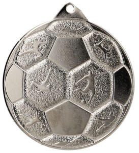 Medal stalowy brązowy MMC8850/B – piłka nożna, Ø 50 mm – zdjęcie 2