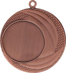 Medal stalowy złoty z miejscem na emblemat 25 mm MMC9040/G – Ø 40 mm – zdjęcie 2