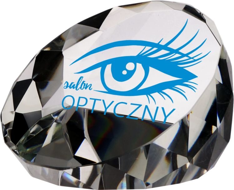 Trofeum kryształowe T027 – przycisk kryształowy, 6,6 cm – zdjęcie 2