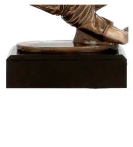 Figurka odlewana w kolorze brązu TPFR863/BR – piłka nożna, bramkarz, 14,5 cm – zdjęcie 2