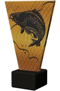 Trofeum szklane V-Line VL1/FIS2/BK – wędkarstwo, karp, 4 rozmiary (15–22,5 cm) – zdjęcie 3