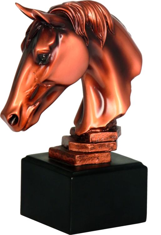 Figurka odlewana RFST2060 – jeździectwo, głowa konia, 18,5 cm – zdjęcie 3
