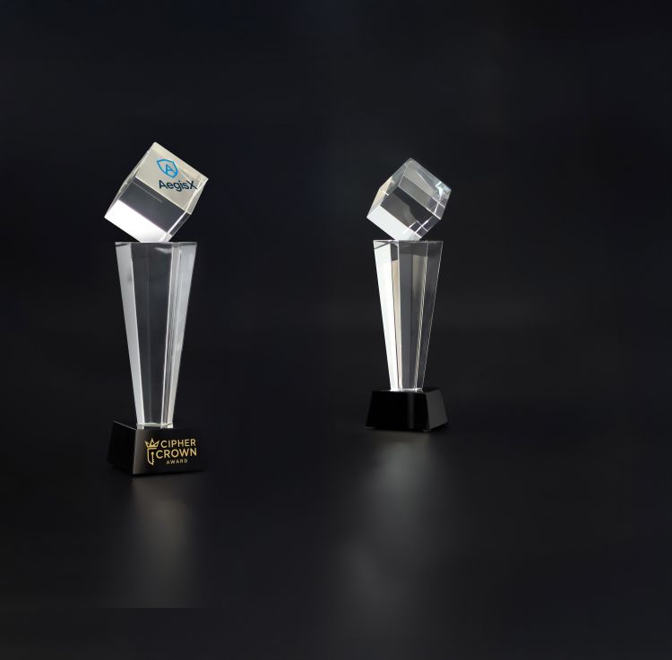 Trofeum kryształowe z etui C004 – 30 cm – zdjęcie 4