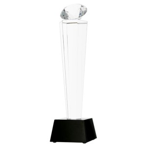 Trofeum kryształowe z etui C077 – 28 cm – zdjęcie 4