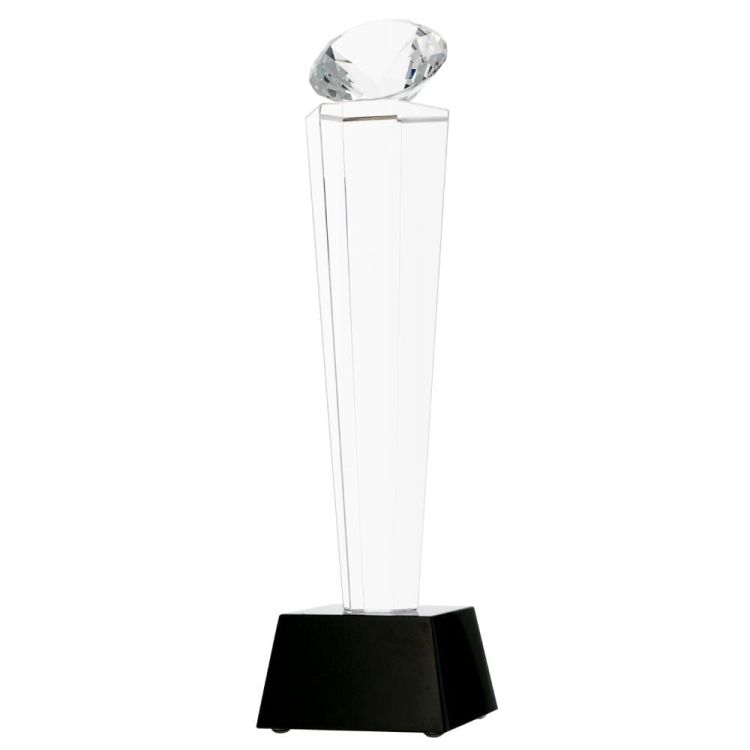 Trofeum kryształowe z etui C077 – 28 cm – zdjęcie 4