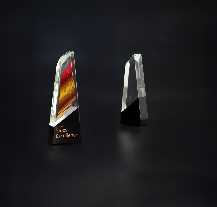 Trofeum kryształowe z etui C078 – 28,5 cm – zdjęcie 3