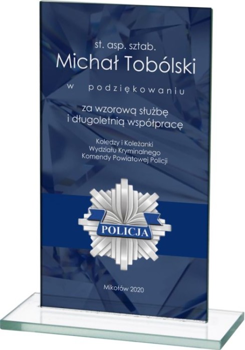 Trofeum szklane M65 – 4 rozmiary (13–19 cm) – zdjęcie 2