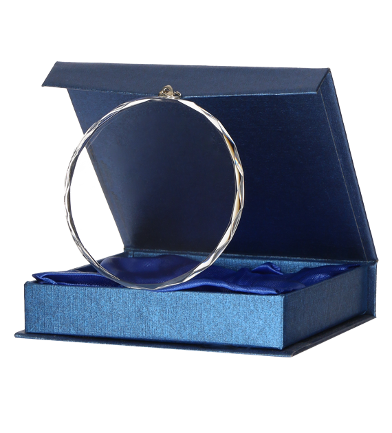 Medal szklany CM002 w etui – Ø 80 mm – zdjęcie 4