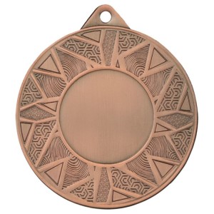 Medal stalowy złoty z miejscem na emblemat 25 mm ME5002/G – Ø 50 mm – zdjęcie 4