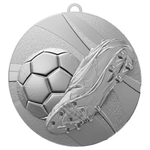 Medal stalowy złoty ME5003/G – piłka nożna, Ø 50 mm – zdjęcie 3