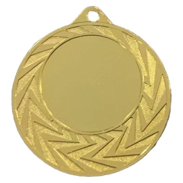 Medal stalowy złoty z miejscem na emblemat 25 mm MMC0240/G – Ø 40 mm – zdjęcie 2