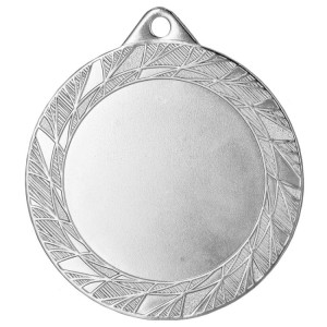 Medal stalowy srebrny z miejscem na emblemat 50 mm MMC0270/S – Ø 70 mm – zdjęcie 3