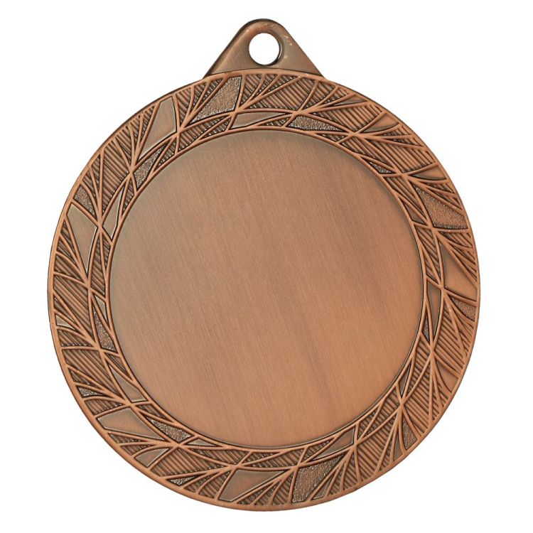 Medal stalowy srebrny z miejscem na emblemat 50 mm MMC0270/S – Ø 70 mm – zdjęcie 4