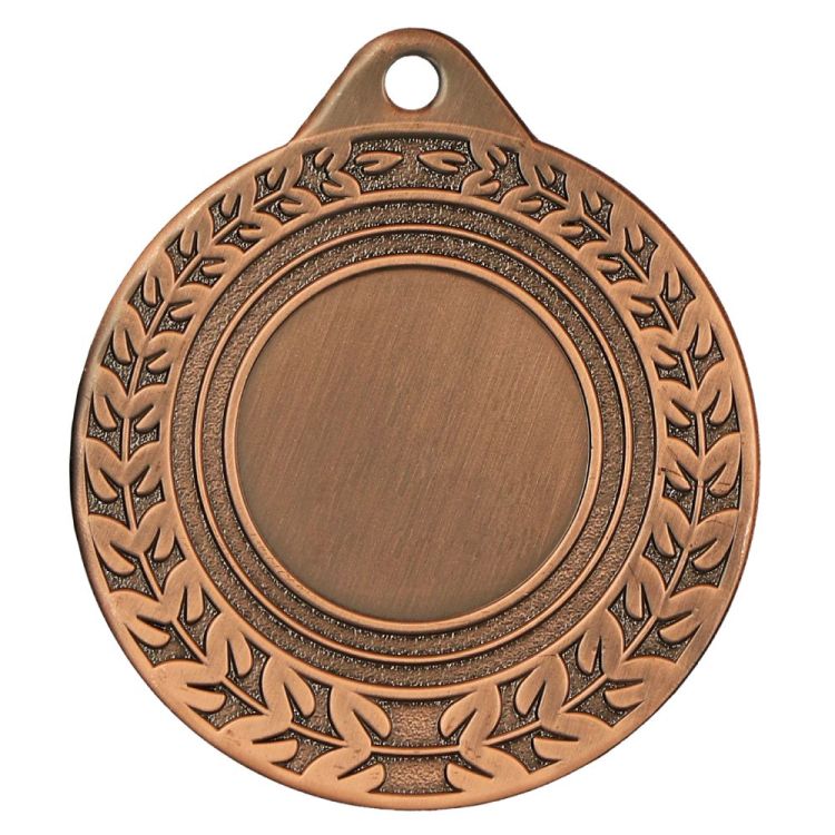 Medal stalowy złoty z miejscem na emblemat 25 mm MMC0850/G – Ø 50 mm – zdjęcie 4