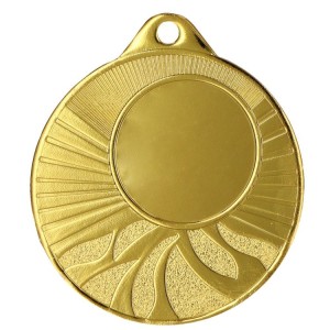 Medal stalowy srebrny z miejscem na emblemat 25 mm MMC1650/S – Ø 50 mm – zdjęcie 2