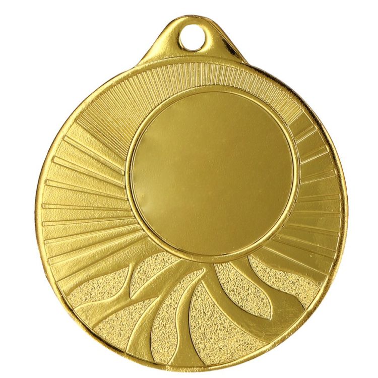 Medal stalowy srebrny z miejscem na emblemat 25 mm MMC1650/S – Ø 50 mm – zdjęcie 2