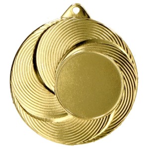Medal stalowy srebrny z miejscem na emblemat 25 mm MMC2050/S – Ø 50 mm – zdjęcie 2