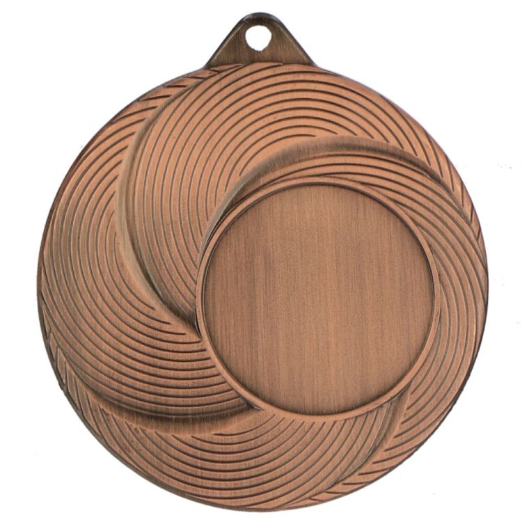 Medal stalowy srebrny z miejscem na emblemat 25 mm MMC2050/S – Ø 50 mm – zdjęcie 4