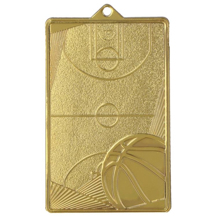 Medal stalowy srebrny MMC7145/S – piłka nożna, boisko do koszykówki, 70 × 45 mm – zdjęcie 4
