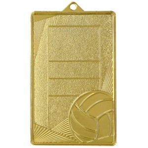 Medal stalowy brązowy MMC7245/B – siatkówka, boisko do siatkówki, 70 × 45 mm – zdjęcie 4