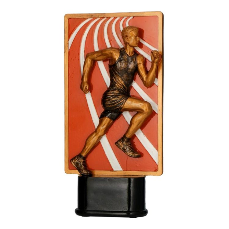 Figurka odlewana w kolorze brązu RFST3066/BR/RD – biegi, 23 cm