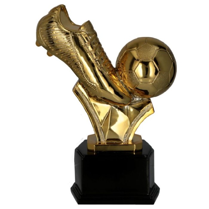 Figurka odlewana złota RP2022/G – piłka nożna, najlepszy strzelec, 23,5 cm – zdjęcie 2