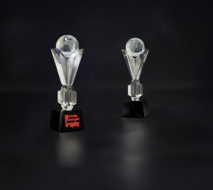 Trofeum kryształowe z etui C027 – 35 cm – zdjęcie 4