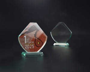 Statuetka szklana z etui G049 – 23 cm – zdjęcie 4